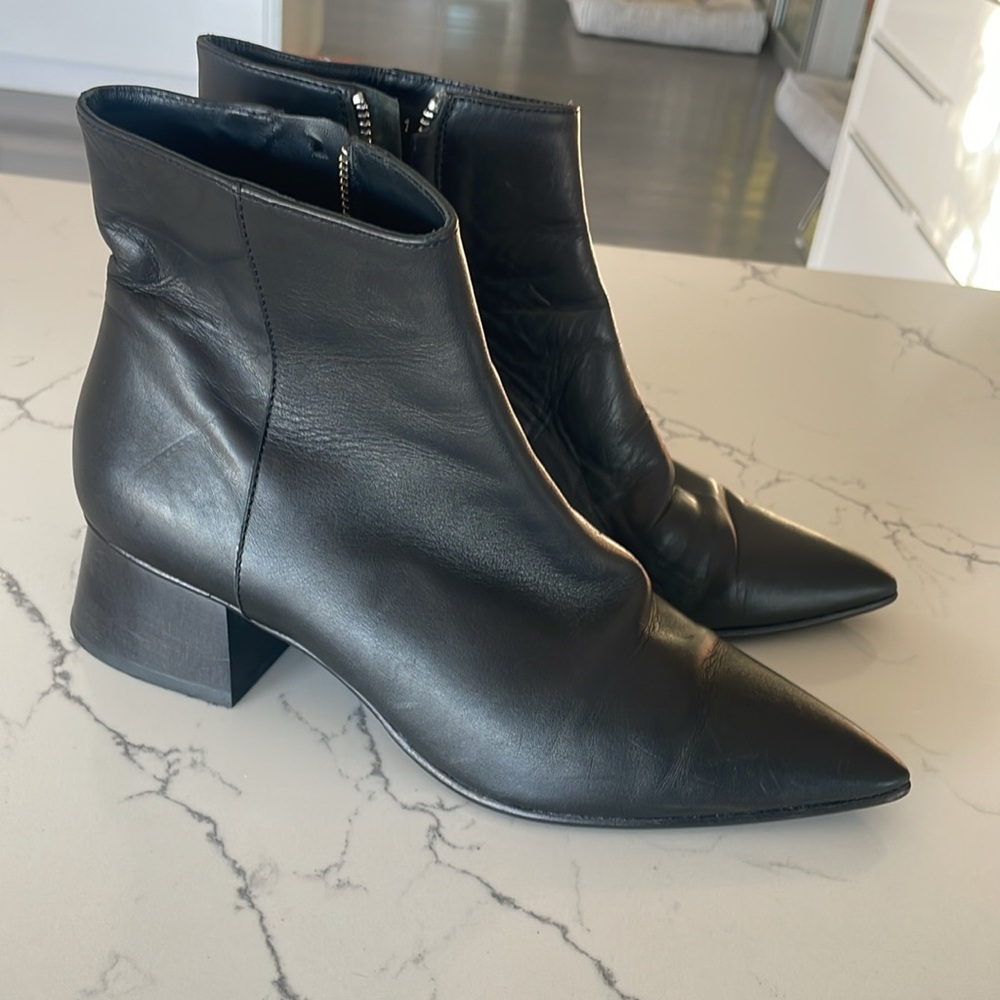 Freda Salvador Black Ankle Boots - Picture 3 of 8